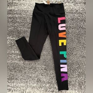 NWT PINK Victoria’s Secret Cotton High Waist Leggings